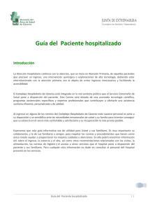 Guía del Paciente hospitalizado