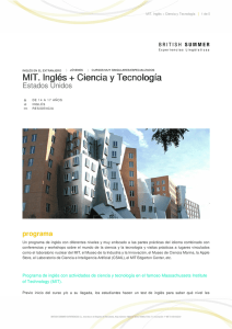 MIT. Inglés + Ciencia y Tecnología