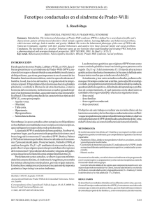 Fenotipos Conductuales en el SPW, L.Rosell-Raga