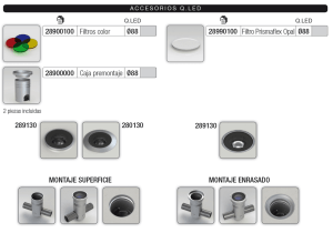 ` ] [20900100 Filtros color 080 ] [20990100 Filtro Prismaﬁex Opal 080