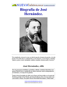 Biografía de José Hernández.
