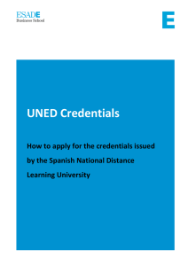 UNED Credentials