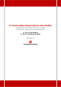 9º taller sobre producción de cine español