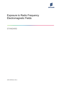 Exposure to Radio Frequency Electromagnetic Fields