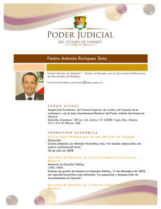 Pedro Antonio Enríquez Soto - Poder Judicial del Estado de Nayarit