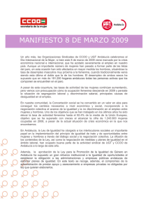 Manifiesto conjunto Marzo 09