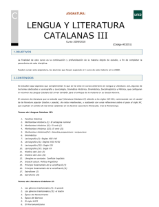 c lengua y literatura catalanas iii