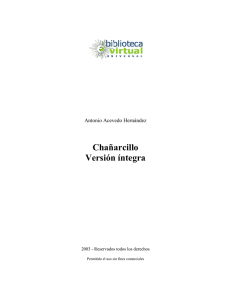 Cha&ntilde;arcillo Versi&oacute;n &iacute;ntegra - Biblioteca Virtual Universal