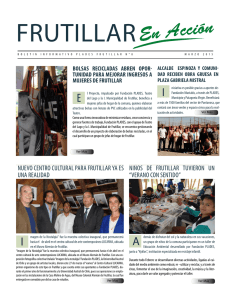 Boletín Informativo Plades Frutillar N°8 Marzo, 2015