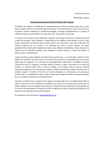 Acuerdo prenupcial del Instituto Rabínico del Uruguay