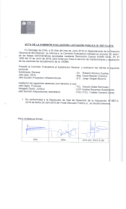 Page 1 ACTA DE LA COMISIÓN EVALUADORALICITACIÓN