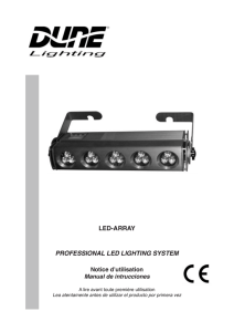 LED-ARRAY PROFESSIONAL LED LIGHTING SYSTEM Notice