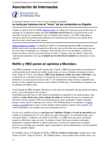 La lucha por hacerse con el "trono" de los contenidos en España