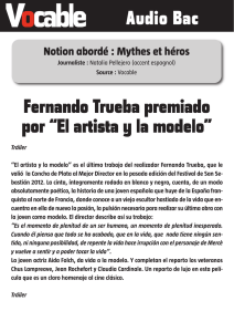Audio Bac Fernando Trueba premiado por “El artista y la