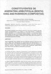 king and robinson (compositae) - Universidad Nacional de Colombia