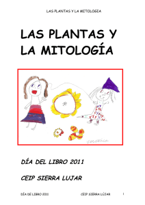 las plantas y la mitología día del libro 2011 ceip sierra lujar