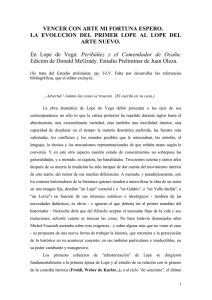 Del primer Lope al Arte Nuevo
