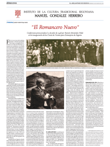"El Romancero Nuevo" - Instituto de la Cultura Tradicional