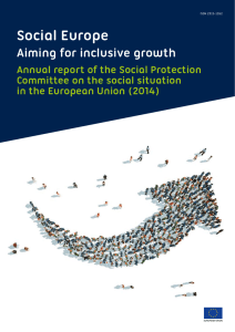 Social Europe - Aiming for inclusive growth - Annual report