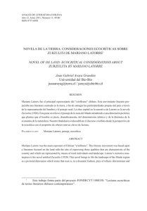novela de la tierra: consideraciones ecocríticas sobre zurzulita de