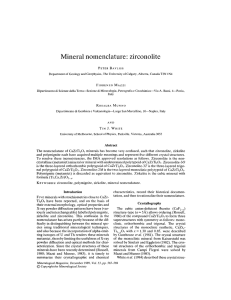 Mineral nomenclature: zirconolite