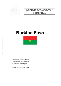 Informe económico y comercial. Burkina Faso 2016