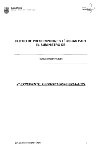 Pliego de prescripciones técnicas