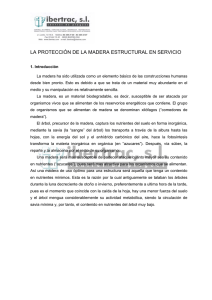 la protección de la madera estructural en servicio