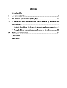 El incesto...después de 15 años, tratamiento de victimas y