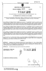 decreto 2185 del 11 de noviembre de 2015