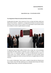 Fue inaugurado el Palacio de Justicia de Rincón de Romos. El