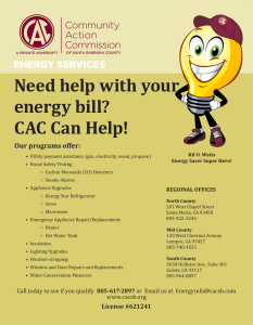 Need help with your energy bill? CAC Can Help!
