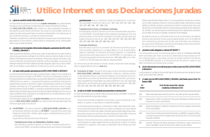 Utilice Internet en sus Declaraciones Juradas