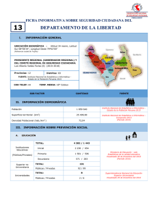 DEPARTAMENTO DE LA LIBERTAD