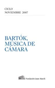 bartók, música de cámara