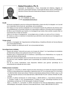 Rafael Escudero, Ph. D.