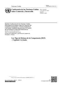Ley Tipo de Defensa de la Competencia (2015) - Capítulo I