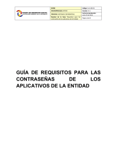 G-A-420-01 Requisitos para las Contraseñas de los Aplicativos de