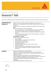 HOJA TÉCNICA Sikalastic®-560