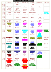 horario de mayo 2013 - Escuela de Baile Xanadú Córdoba