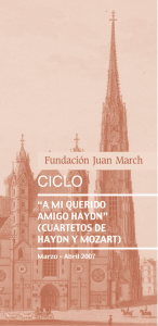 Ciclo Amigo Mozart - Fundación Juan March