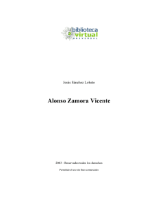 Alonso Zamora Vicente - Biblioteca Virtual Universal