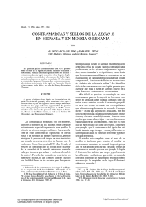 Contramarcas y sellos de la "legio X" en Hispania y en