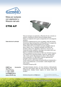 Mesa por autopsias con aspiracion y filtracion del aire CT 96 A/F PDF