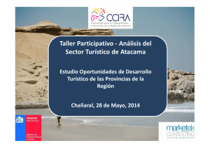 PPT Análisis Sector Turismo Provincia Chañaral (CCIRA)