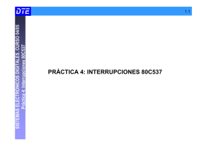 interrupciones 80c537 - Sistemas Digitales Programables