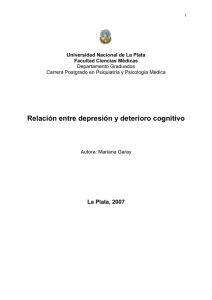 Relación entre Depresión y Deterioro Cognitivo