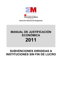 manual de justificación económica subvenciones dirigidas a