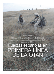 Fuerzas españolas en primera línea de la OTAN