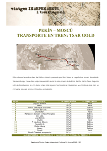 pekín – moscú transporte en tren: tsar gold